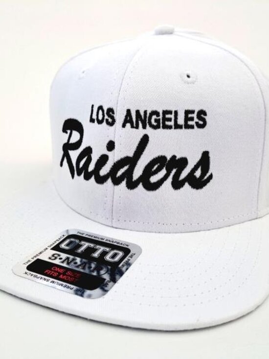 Los Angeles Raiders Hat White Baseball Cap NWT USA Direct Embroidered Snapback